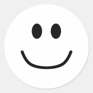 Het glimlachen van de Trekkers 0002 van de Uitdruk Ronde Sticker