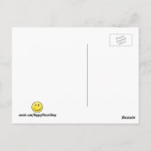 Het glimlachen van de Turkse vlag Briefkaart (Achterkant)