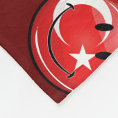 Het glimlachen van de Turkse vlag Fleece Deken (Hoek)