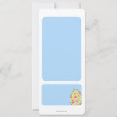 Het glimlachen van de Uitnodiging van de Pasen Bun (Achterkant)