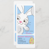 Het glimlachen van de Uitnodiging van de Pasen Bun (Voorkant / Achterkant)
