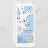 Het glimlachen van de Uitnodiging van de Pasen Bun (Voorkant)