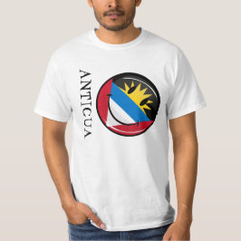 Het glimlachen van de vlag van Antigua en Barbuda T-shirt