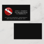 Het glimlachen van de vlag van de duiker visitekaartje (Voorkant / Achterkant)