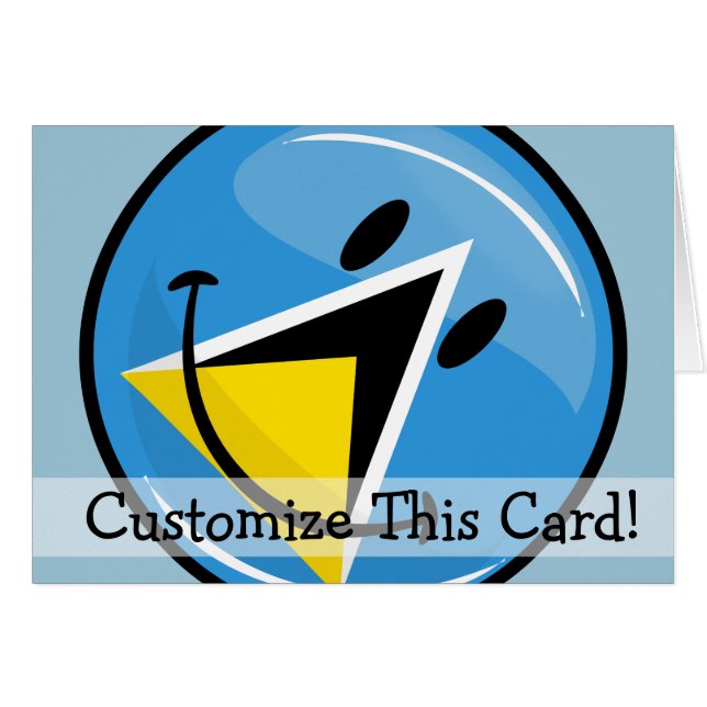 Het glimlachen van de vlag van Saint Lucia (Voorkant Horizontaal)