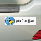 Het glimlachen van de vlag van Saint Lucia Bumpersticker (Op auto)