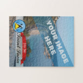 Het glimlachen van de vlag van Saint Lucia Legpuzzel (Horizontaal)