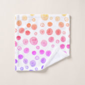 Het glimlachen van de Waterverf van de Zonne Whims Bad Handdoek (Wasdoekje)