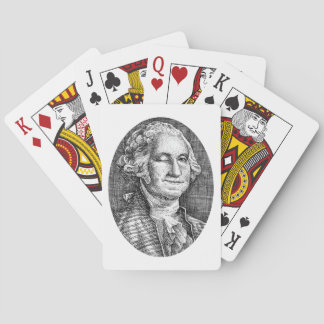Het glimlachen van de Winking George Washington De Pokerkaarten