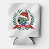 Het glimlachen van de Zuid-Afrikaanse kerststijl m Blikjeskoeler (Voorkant)