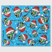 Het glimlachen van de Zuid-Afrikaanse kerststijl m Cadeaupapier (Vlak)