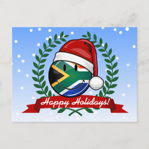 Het glimlachen van de Zuid-Afrikaanse kerststijl m Feestdagenkaart