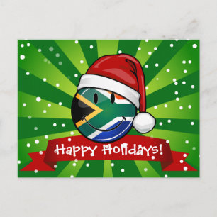 Het glimlachen van de Zuid-Afrikaanse kerststijl m Feestdagenkaart