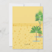 Het glimlachen van Dino Birthday Party Invitation Kaart (Achterkant)