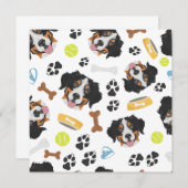 Het glimlachen van Dog Bernese Mountain Dog (Voorkant / Achterkant)