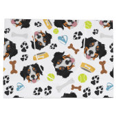 Het glimlachen van Dog Bernese Mountain Dog Groot Cadeauzakje (Achterkant)