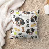 Het glimlachen van Dog Bernese Mountain Dog Kussen (Deken)