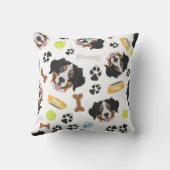 Het glimlachen van Dog Bernese Mountain Dog Kussen (Achterkant)