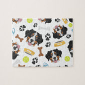 Het glimlachen van Dog Bernese Mountain Dog Legpuzzel (Horizontaal)