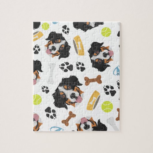 Het glimlachen van Dog Bernese Mountain Dog Legpuzzel (Verticaal)