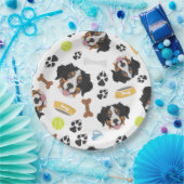 Het glimlachen van Dog Bernese Mountain Dog Papieren Bordje (Feest)