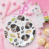 Het glimlachen van Dog Bernese Mountain Dog Papieren Bordje (Feest)