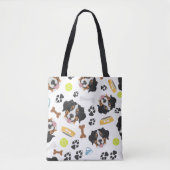 Het glimlachen van Dog Bernese Mountain Dog Tote Bag (Voorkant)