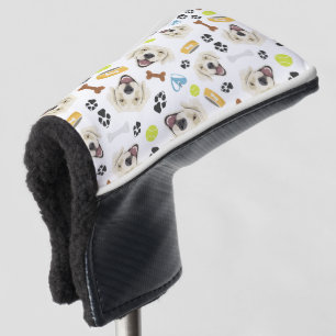 Het glimlachen van Dog Golden Retriever Golfheadcover