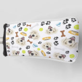 Het glimlachen van Dog Golden Retriever Golfheadcover (Voorkant)