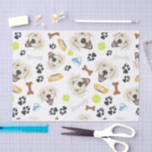 Het glimlachen van Dog Golden Retriever Tissuepapier (Craft)