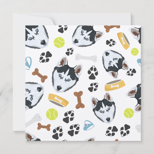 Het glimlachen van Dog Husky (Voorkant)