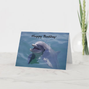 Het glimlachen van Dolphin Happy Birthday! Kaart