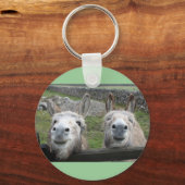 Het glimlachen van Donkeys! Sleutelhanger (Voorkant)