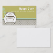 het glimlachen van een luchtbelovende bakkerijauto visitekaartje (Voorkant / Achterkant)