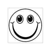 Het glimlachen van Emoji Face Rubberstempel (Afrduk)