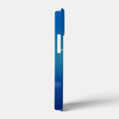 Het glimlachen van Funny Shark op blauwe achtergro Case-Mate iPhone Case (Achterkant / Rechts)