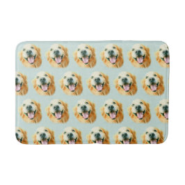 Het glimlachen van Golden Retriever Dog in Waterve Badmat