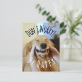 Het glimlachen van Golden Retriever Dog maakt zich Briefkaart (Staand voorkant)