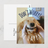Het glimlachen van Golden Retriever Dog maakt zich Briefkaart (Voorkant / Achterkant)