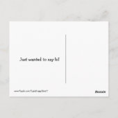 Het glimlachen van Golden Retriever Hallo Briefkaart (Achterkant)