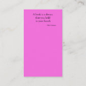 Het glimlachen van Golden Retriever in het Bladwij Visitekaartje (Achterkant)