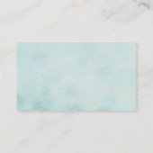 Het glimlachen van Golden Retriever in Waterverf Visitekaartje (Achterkant)