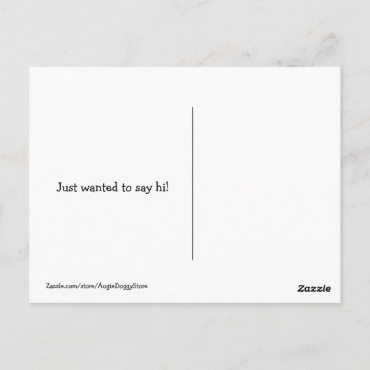 Het glimlachen van Golden Retriever Puppy Hallo Briefkaart (Achterkant)