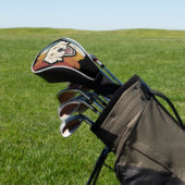 Het glimlachen van Golden Retriever Retro Golfheadcover (Insitu)
