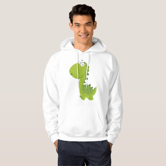 Het glimlachen van Green Dino Hoodie