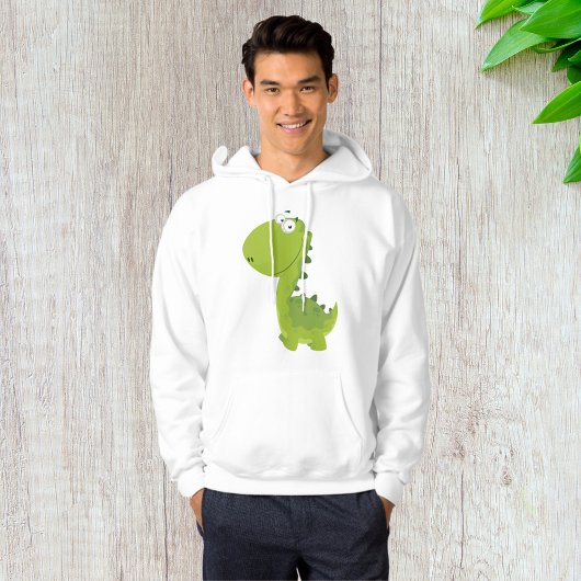 Het glimlachen van Green Dino Hoodie