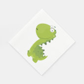 Het glimlachen van Green Dino Servet (Hoek)