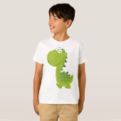 Het glimlachen van Green Dino T-shirt (Voorkant volledig)