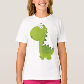 Het glimlachen van Green Dino T-shirt (Voorkant)