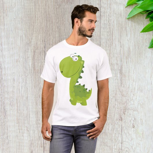 Het glimlachen van Green Dino T-shirt